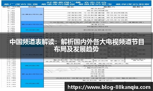 中国频道表解读：解析国内外各大电视频道节目布局及发展趋势