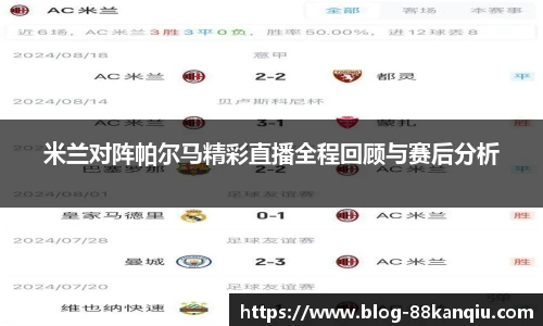 米兰对阵帕尔马精彩直播全程回顾与赛后分析